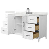 Custom image for White with Matte Black Trim / Giotto Quartz / No Mirror