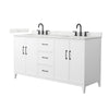 Custom image for White with Matte Black Trim / Giotto Quartz / No Mirror