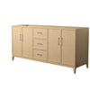 Custom image for White Oak with Brushed Nickel Trim / No Mirror