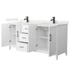 Custom image for White with Matte Black Trim / Giotto Quartz / No Mirror