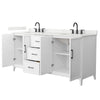 Custom image for White with Matte Black Trim / Giotto Quartz / No Mirror