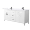 Custom image for White with Matte Black Trim / White Quartz / No Mirror