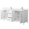 Custom image for White with Brushed Nickel Trim / Giotto Quartz / No Mirror