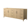 Custom image for White Oak with Matte Black Trim / No Mirror