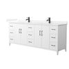 Custom image for White with Matte Black Trim / White Quartz / No Mirror
