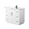 Custom image for White with Matte Black Trim / Giotto Quartz / No Mirror