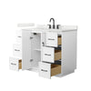 Custom image for White with Matte Black Trim / Giotto Quartz / No Mirror