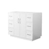 Custom image for White with Brushed Nickel Trim / No Mirror