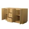 Custom image for Light Oak with Brushed Nickel Trim / No Mirror