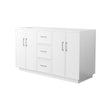 Custom image for White with Brushed Nickel Trim / No Mirror