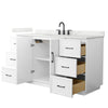 Custom image for White with Matte Black Trim / Giotto Quartz / No Mirror