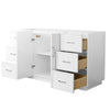 Custom image for White with Brushed Nickel Trim / No Mirror