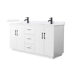 Custom image for White with Matte Black Trim / White Quartz / No Mirror
