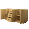 Custom image for Light Oak with Matte Black Trim / No Mirror