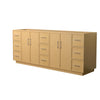 Custom image for Light Oak with Brushed Nickel Trim / No Mirror