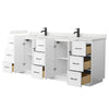 Custom image for White with Matte Black Trim / Giotto Quartz / No Mirror