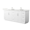 Custom image for White with Brushed Nickel Trim / Giotto Quartz / No Mirror