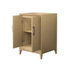 Custom image for White Oak with Matte Black Trim / No Mirror