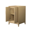 Custom image for White Oak with Brushed Nickel Trim / No Mirror