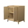 Custom image for White Oak with Brushed Nickel Trim / No Mirror