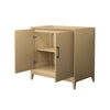 Custom image for White Oak with Matte Black Trim / No Mirror
