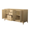 Custom image for White Oak with Brushed Nickel Trim / No Mirror