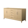 Custom image for White Oak with Brushed Nickel Trim / No Mirror