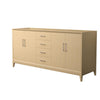 Custom image for White Oak with Brushed Nickel Trim / No Mirror