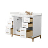 Custom image for White with Satin Bronze Trim / White Quartz / No Mirror
