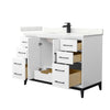 Custom image for White with Matte Black Trim / Giotto Quartz / No Mirror