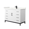 Custom image for White with Matte Black Trim / Giotto Quartz / No Mirror