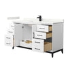 Custom image for White with Matte Black Trim / Giotto Quartz / No Mirror
