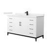 Custom image for White with Matte Black Trim / White Quartz / No Mirror