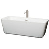 Custom image for White with Brushed Nickel Trim / 68.88