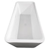 Custom image for White with Shiny White Trim and Brushed Gold Faucet / 68.88