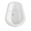 Custom image for White with Polished Chrome Trim and Brushed Gold Faucet / 59.75