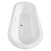 Custom image for White with Polished Chrome Trim and Matte Black Faucet / 68