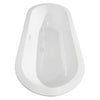Custom image for White with Shiny White Trim and Matte Black Faucet / 68