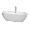 Custom image for White with Brushed Nickel Trim / 71.5