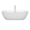 Custom image for White with Brushed Nickel Trim / 71.5