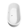 Custom image for White with Polished Chrome Trim and Matte Black Faucet / 67