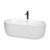 Custom image for White with Polished Chrome Trim and Matte Black Faucet / 67