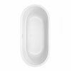 Custom image for White with Shiny White Trim and Matte Black Faucet / 67