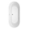 Custom image for White with Polished Chrome Trim and Brushed Gold Faucet / 71