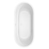 Custom image for White with Shiny White Trim and Brushed Gold Faucet / 71