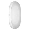 Custom image for White with Shiny White Trim and Matte Black Faucet / 70