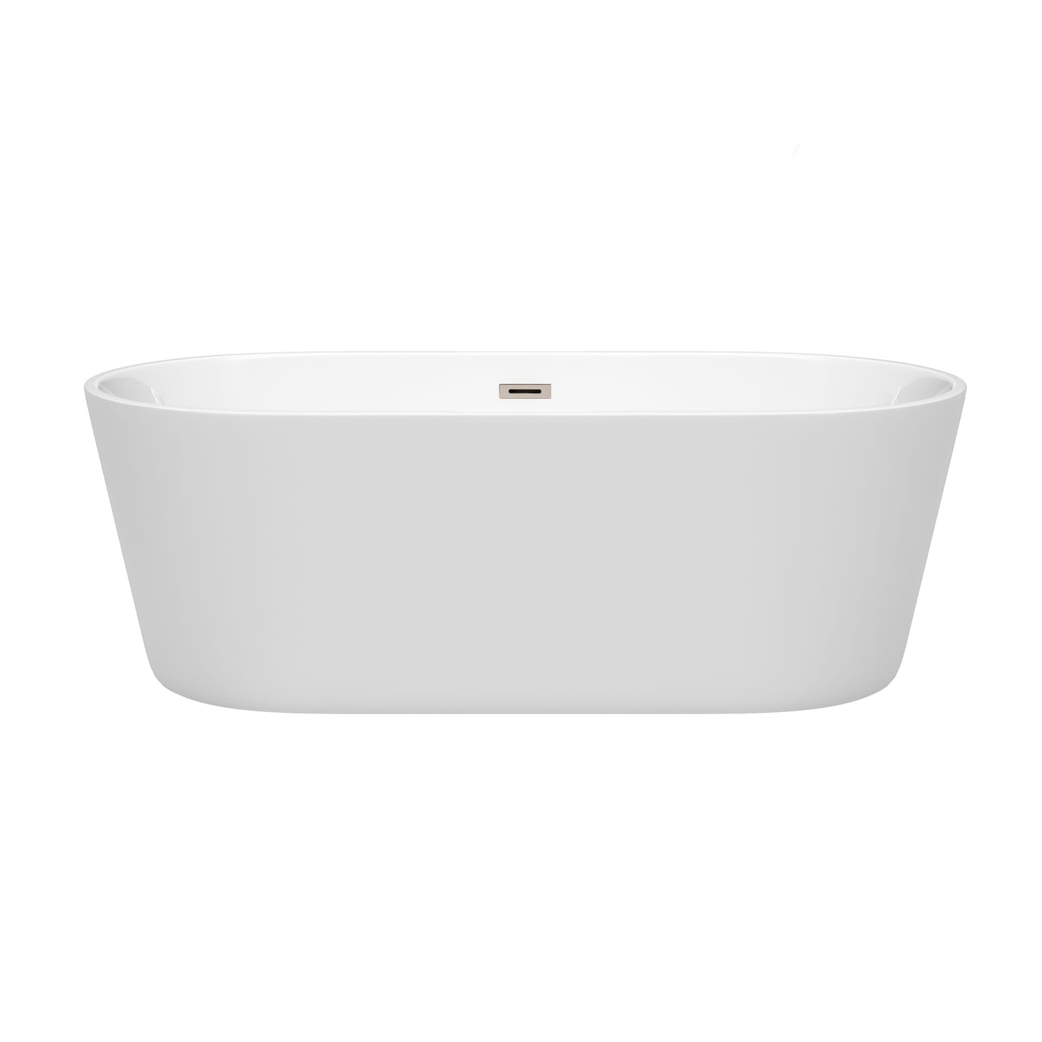 Carissa CD Freestanding Acrylic Bathtub No Faucet 67 inch – Modern
