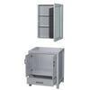 Custom image for Gray with Brushed Chrome Trim / Medicine Cabinet