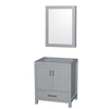 Custom image for Gray with Brushed Chrome Trim / Medicine Cabinet