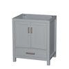 Custom image for Gray with Brushed Chrome Trim / No Mirror